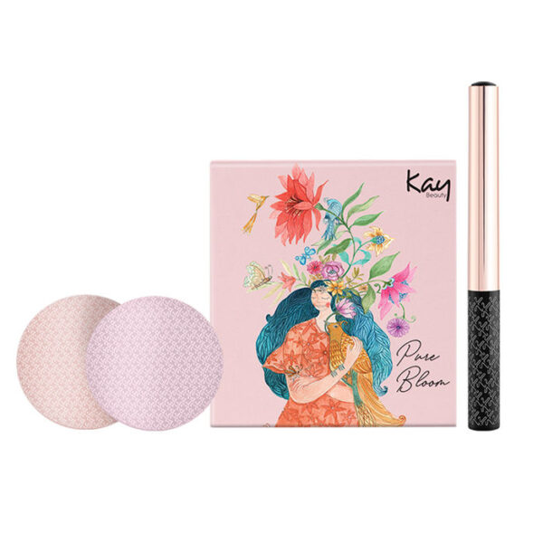 Kay Beauty Forever Fabulous Combo - Matte Blush + Highlighter + Eyeshadow Palette + Eyeliner - Image 2