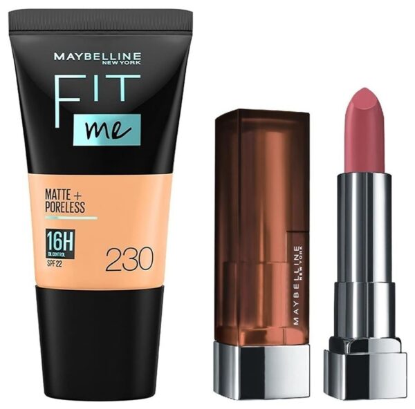 Maybelline New York Fit Me Matte+Poreless Liquid Full Coverage Foundation For Oily Skin Tube