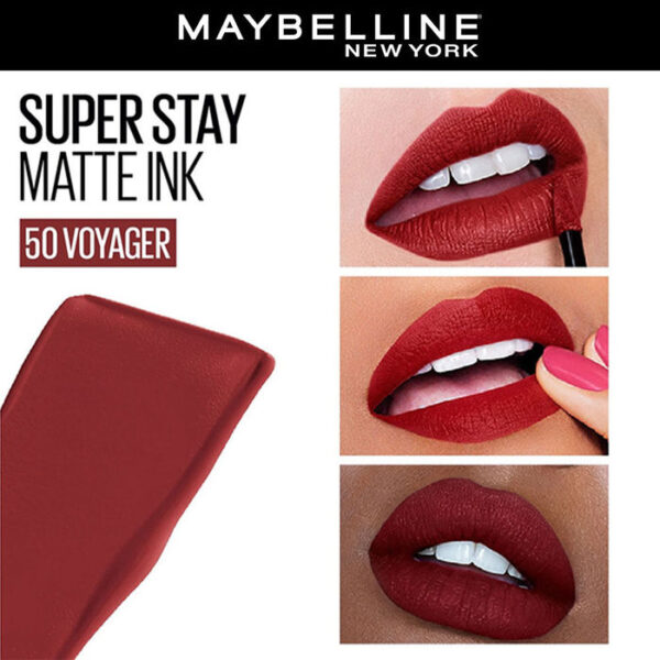 Maybelline New York Superstay Matte Ink Liquid Lipstick - Pack of 4 - Image 2
