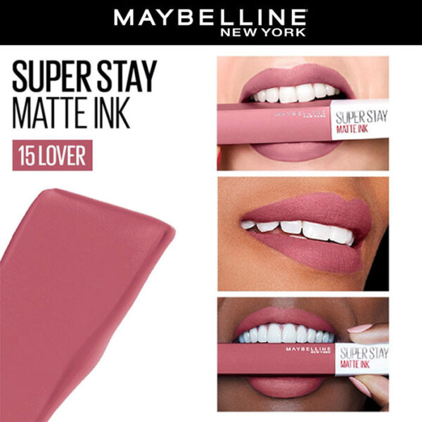 Maybelline New York Superstay Matte Ink Liquid Lipstick - Pack of 4 - Image 4